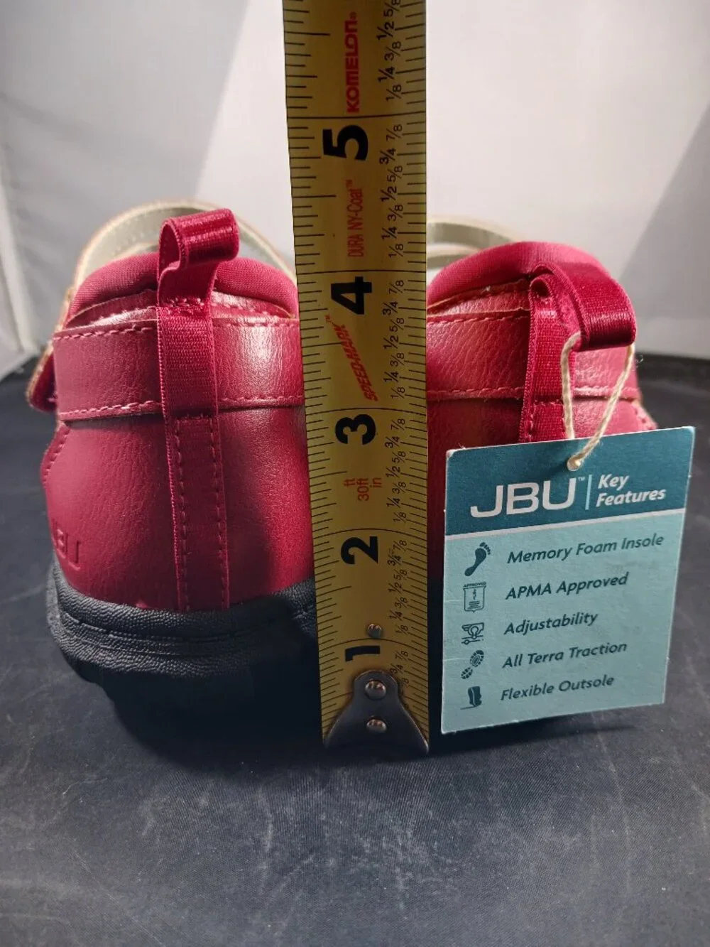 JBU by Jambu Women's Bellerose Encore Mary Jane Red Size 8.5M